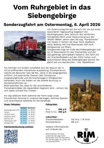 Entradas para Vom Ruhrgebiet in das Siebengebirge en 06.04.2026 - Comprar entradas